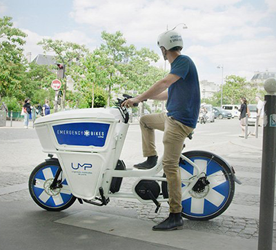 嘉合优品说设计： 紧急自行车，一辆能在城市中通行的全电动救护车